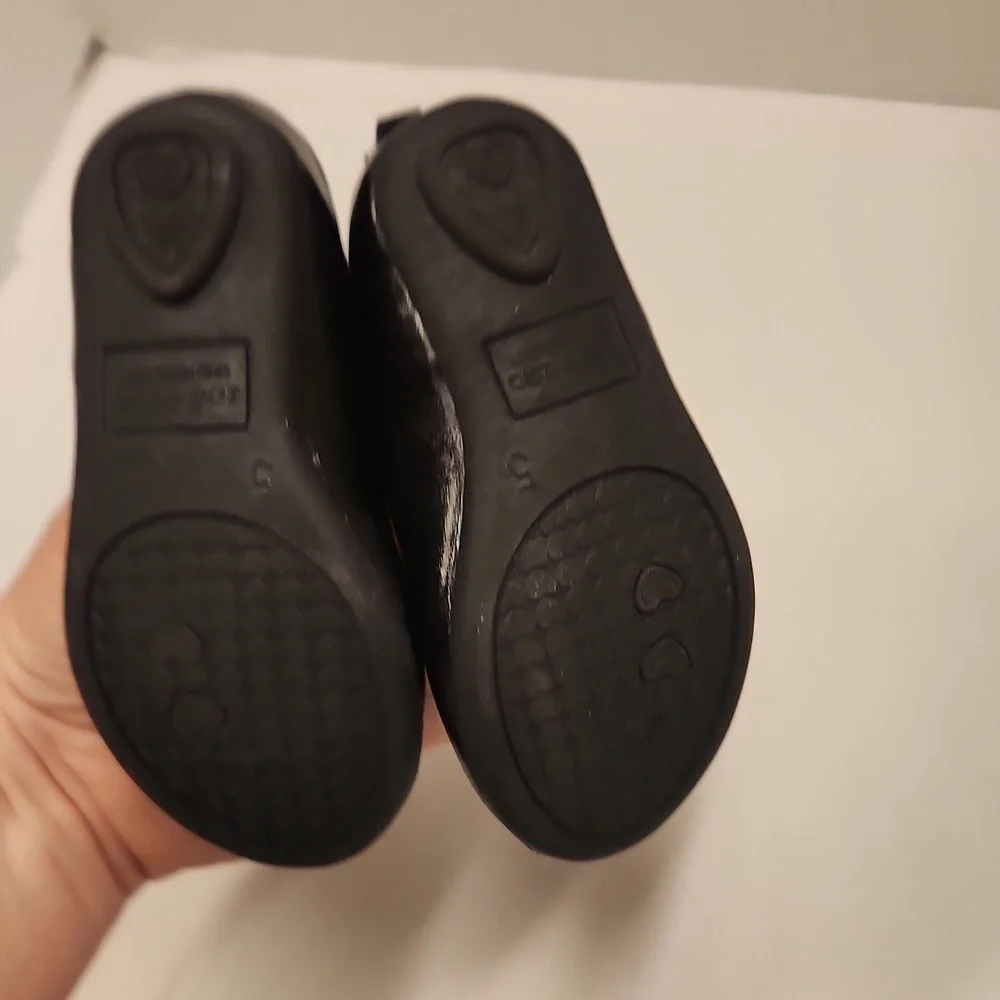 Zoe & Zac Girls Shoes Size 5 Black Mary Jane Flats